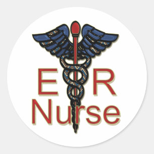 ER Nurse Classic Round Sticker