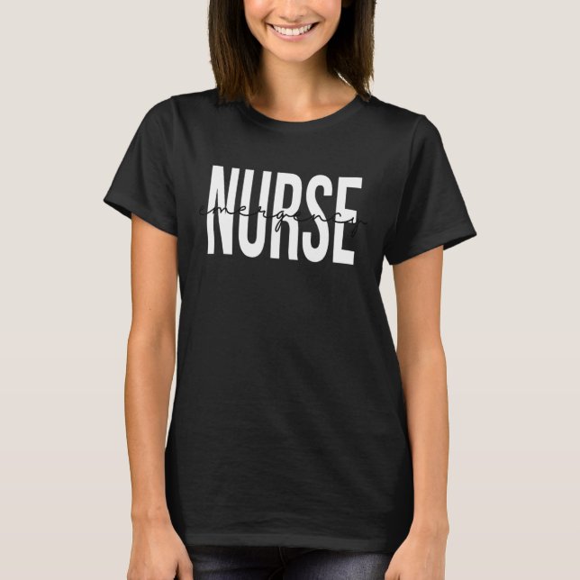 ER Nurse Emergency Room Nurse Registered Nurse 2 T-Shirt (Front)