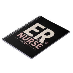 ER Nurse Emergency Strong Heartbeat Notebook