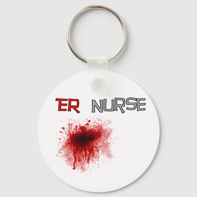 ER  Nurse Funny T-Shirts & Gifts Key Ring (Front)