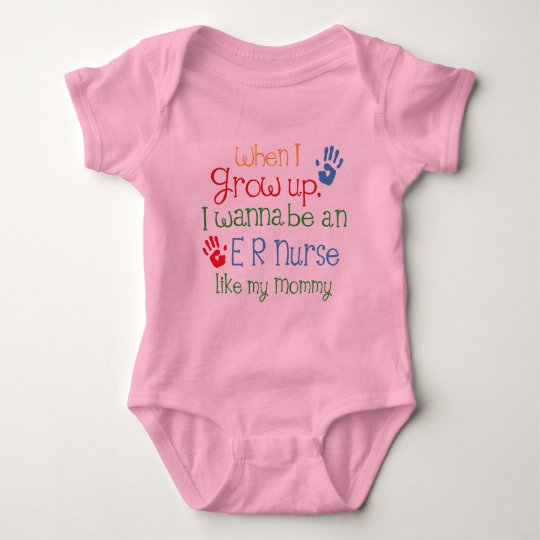 Er Nurse (Future) Like My Mummy Baby Bodysuit