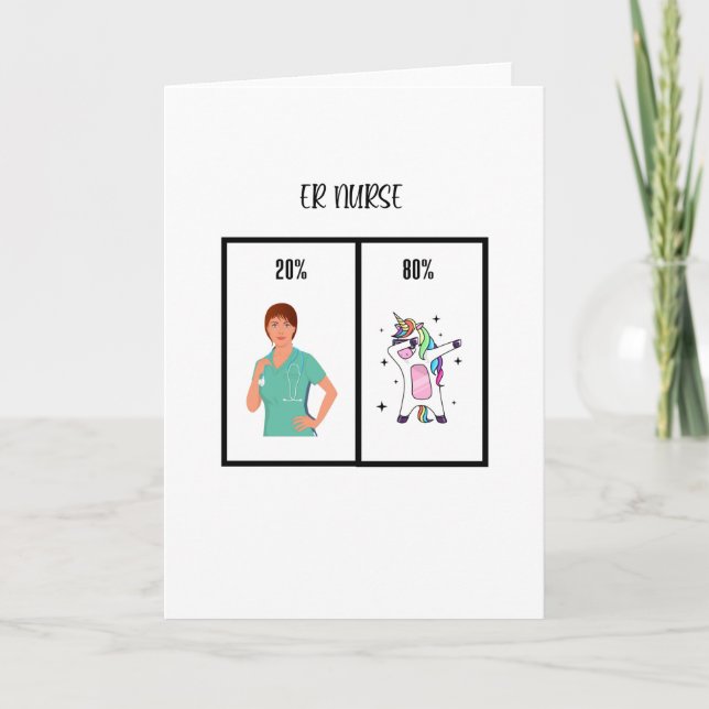 ER Nurse Gift For Emergency Room Nurses Card (Front)
