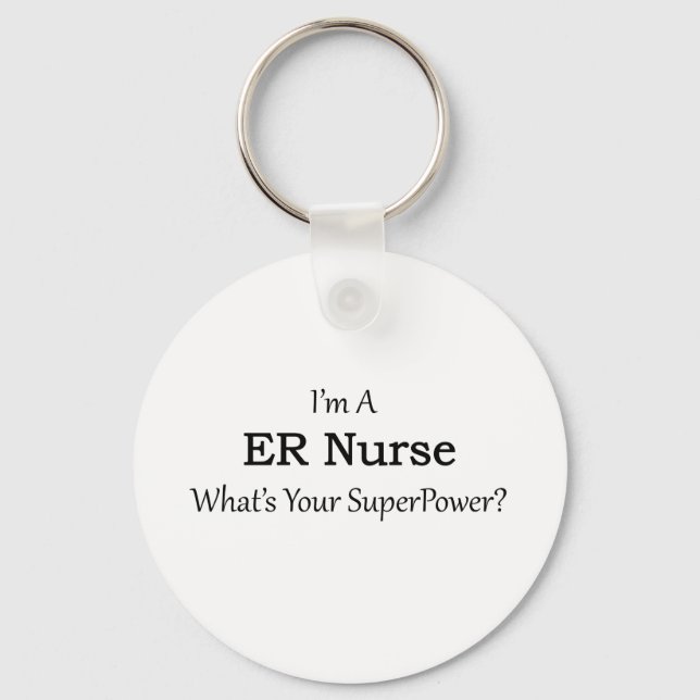 ER Nurse Key Ring (Front)