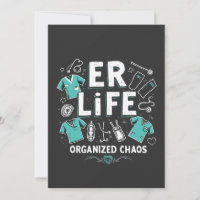 ER Nurse Organised chaos Funny Healthcare Nursing