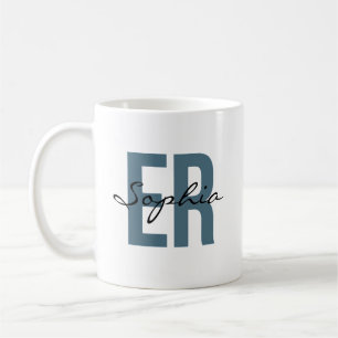 ER Nurse Personalised Name Bold Typography Coffee Mug