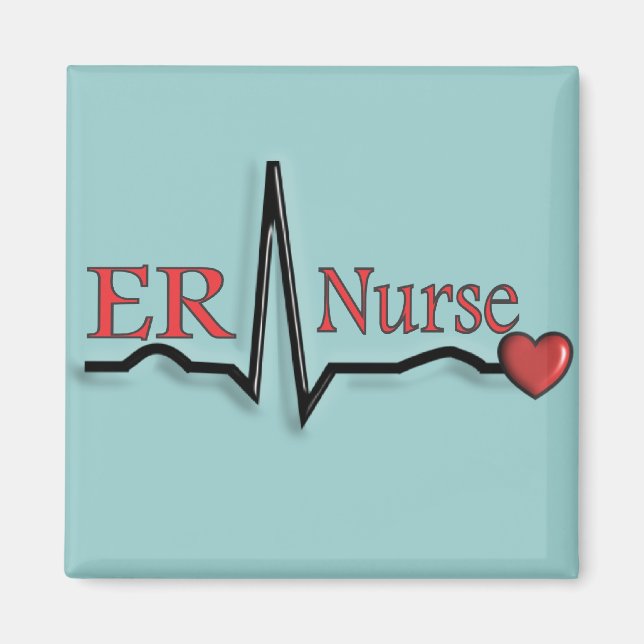 ER Nurse QRS Design Magnet (Front)