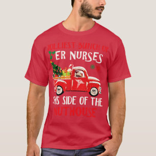 ER Nurse Red Truck Merry Christmas Sweater Happy H