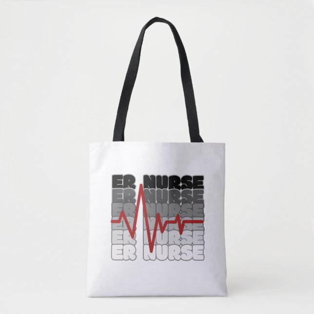 ER Nurse Tote Bag (Front)