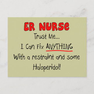 ER Nurse "Trust Me" Funny T-Shirts & Gifts Postcard