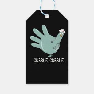 ER Nurse Turkey Gobble Squad ER Nurse Thanksgiving Gift Tags