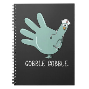 ER Nurse Turkey Gobble Squad ER Nurse Thanksgiving Notebook