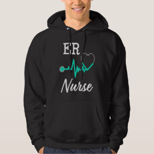 ER Nurse womens  Emergency Room Nursing RN Hoodie