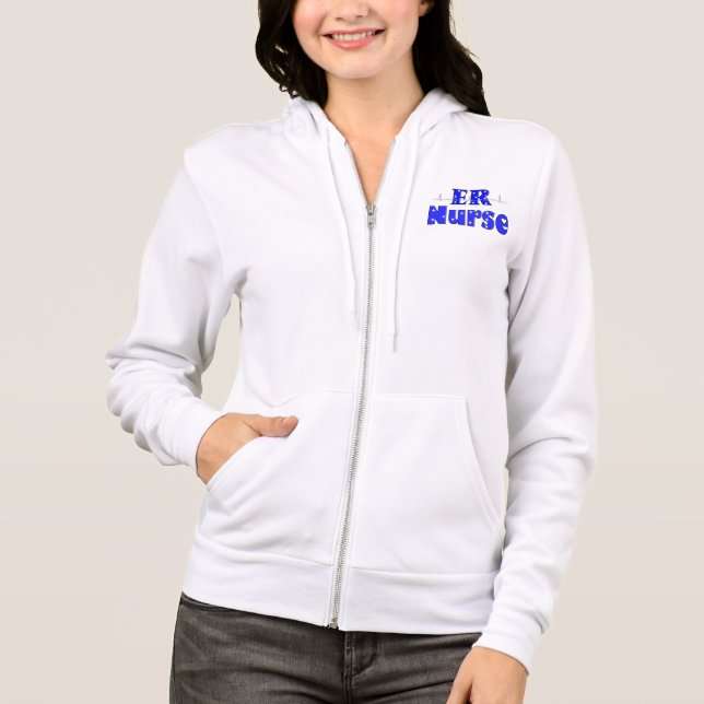 ER Nurse Zip Hoodie (Front)