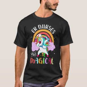Er Nurses  Rn Nursing Magical Unicorn Rainbow T-Shirt