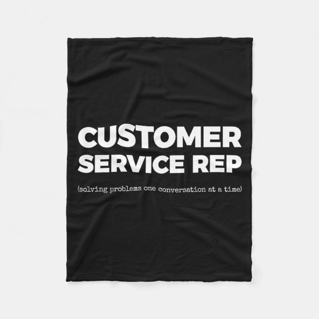 Er Service Rep (solving Problems One Conversation  Fleece Blanket (Front)