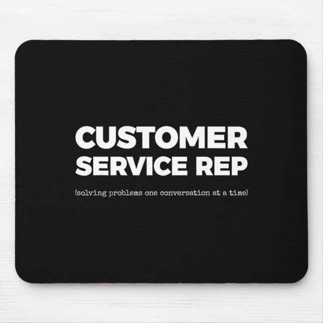 Er Service Rep (solving Problems One Conversation  Mouse Mat (Front)