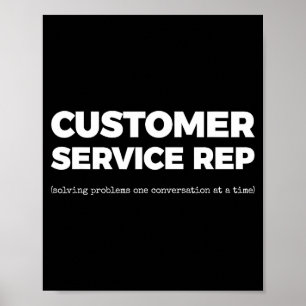 Er Service Rep (solving Problems One Conversation Poster