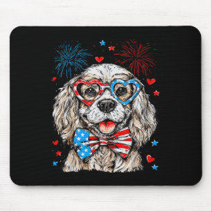 Er Spaniel Patriotic 4th Of July Er Spaniel Dog Mo Mouse Mat