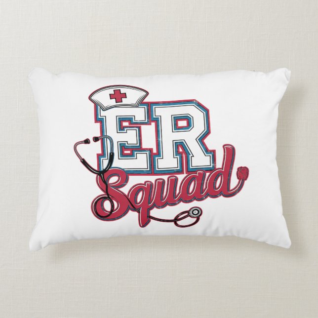 ER Squad – Emergency Room Team  Decorative Cushion (Front)