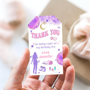Eras Birthday Party Thank You Gift Tags