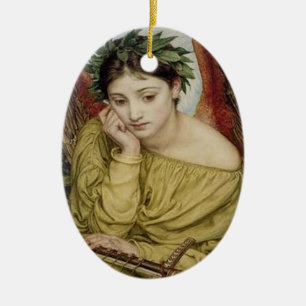 “Erato, Muse of Lyric Poetry” Ceramic Tree Decoration