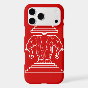 Erawan Three Headed Elephant Lao / Laos Flag