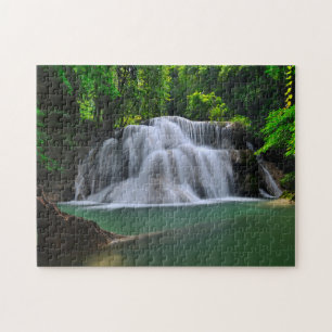 Erawan Waterfall   Kanchanaburi, Thailand Jigsaw Puzzle