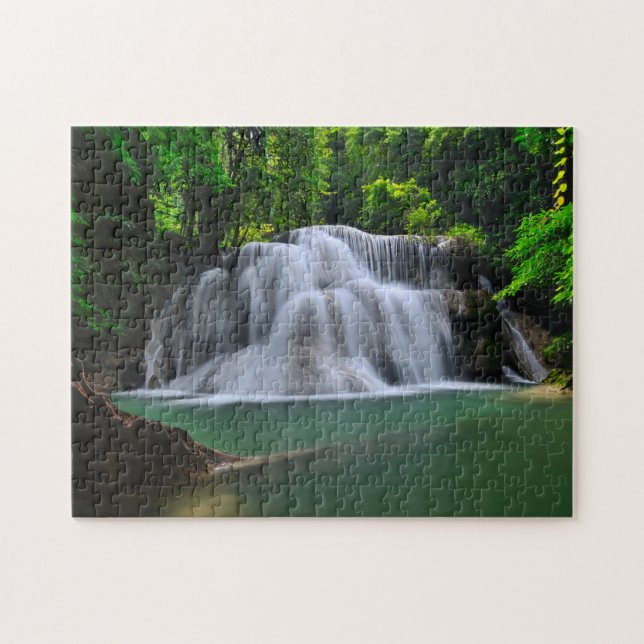 Erawan Waterfall | Kanchanaburi, Thailand Jigsaw Puzzle (Horizontal)