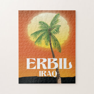 Erbil Iraq Travel poster Jigsaw Puzzle
