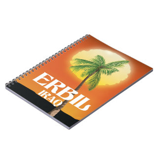 Erbil Iraq Travel poster Notebook