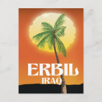 Erbil Iraq Travel poster
