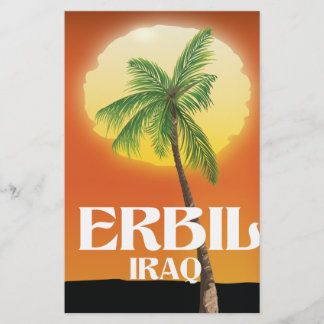 Erbil Iraq Travel poster Stationery