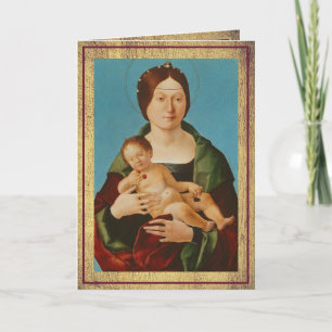 Ercole de'Roberti - Virgin and Child Holiday Card
