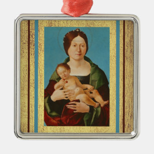 Ercole de'Roberti - Virgin and Child Metal Tree Decoration