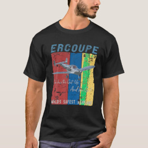 Ercoupe Retro Vintage Distressed Aeroplane Pilot T T-Shirt