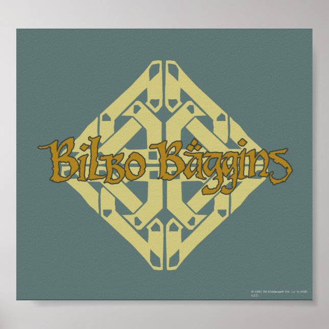 Erebor - BILBO BAGGINS™ Name Poster (Front)