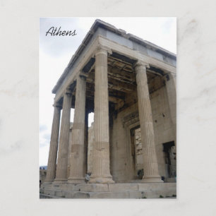 erechtheum acropolis postcard