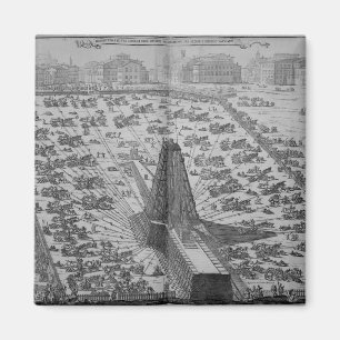 Erecting the Ancient Egyptian Obelisk Magnet