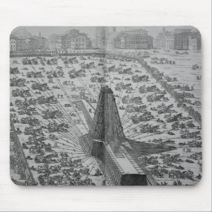 Erecting the Ancient Egyptian Obelisk Mouse Mat