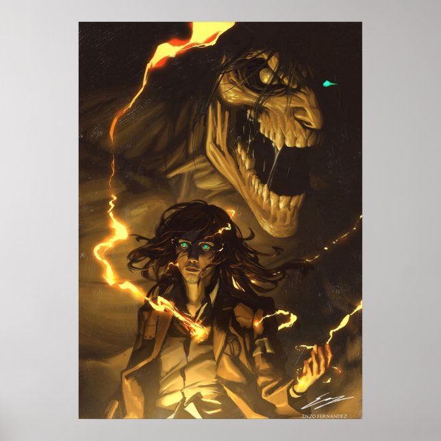 Eren Jaeger  Declaration of War Poster (Front)
