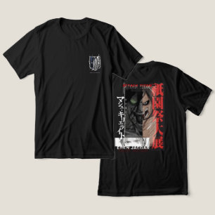 Eren & Survey Corps Wings of Freedom Graphic Tri-Blend Shirt