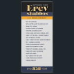 Erev Shabbos Checklist Magnetic Reminder<br><div class="desc">Our Erev Shabbos Checklist Magnetic Reminder is an elegant, classy way to be sure that everything gets done with plenty of time to spare on Erev Shabbos! These are a terrific addition to a Shabbos-Themed Mishloach Manos. We never light shabbos candles before running down this handy list. Includes space for...</div>
