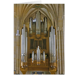 Erfurt Cathedral organ card