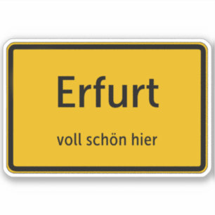 Erfurt Sticker Autosticker