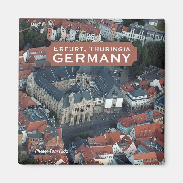 Erfurt, Thuringia Germany Photo Souvenir Magnet (Front)