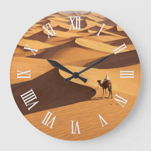 Erg Chebbi Merzouga Morocco Travel Large Clock
