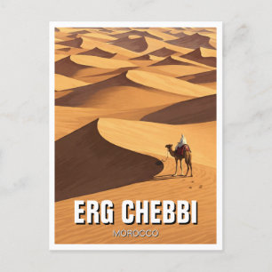 Erg Chebbi Merzouga Morocco Travel Postcard