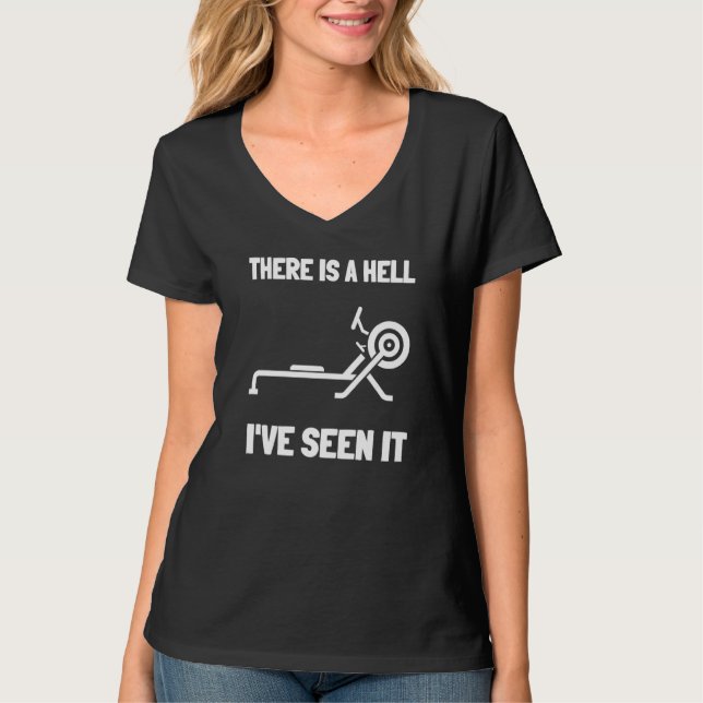 Erg Ergometer And Rowing Exercise Machine Rowing W T-Shirt (Front)