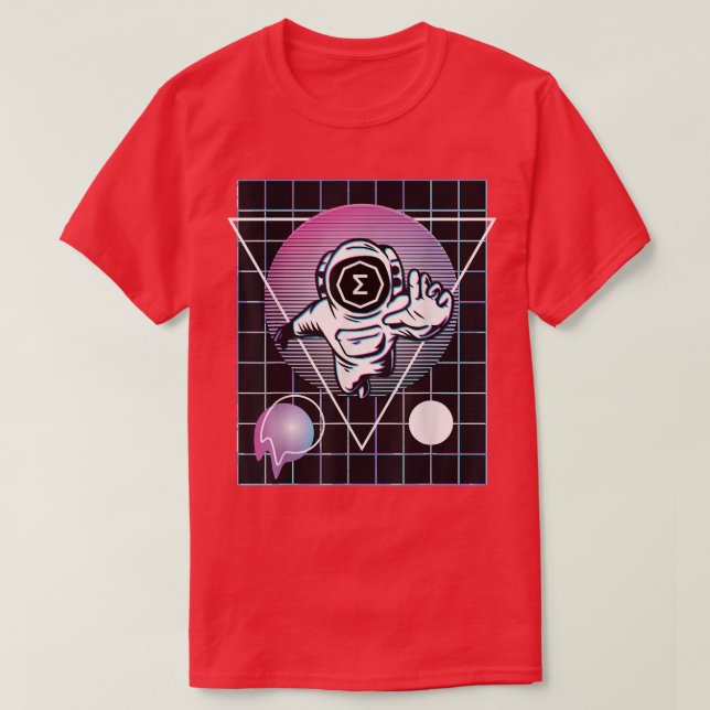 Ergo Crypto Astronaut Outer Space  T-Shirt (Design Front)