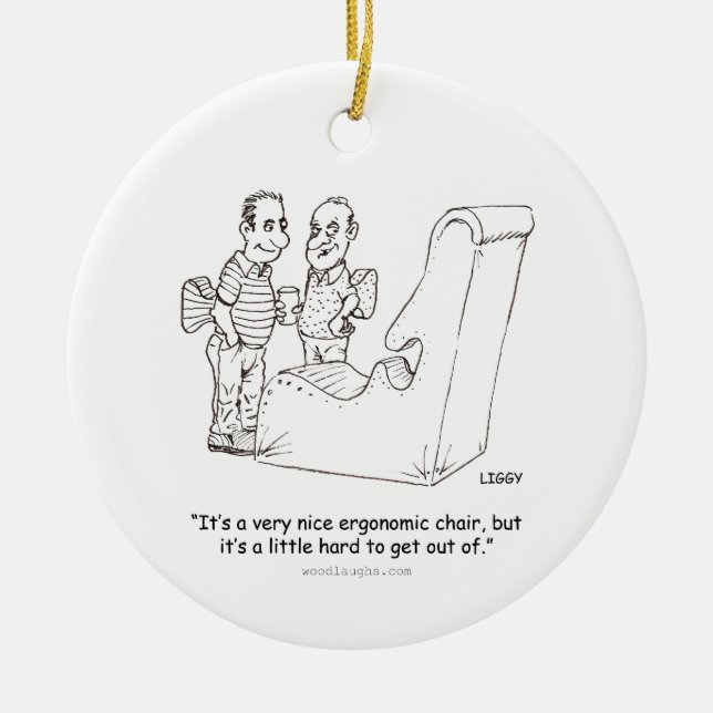 Ergonomic Chair Ornament (round, oval, square) (Front)